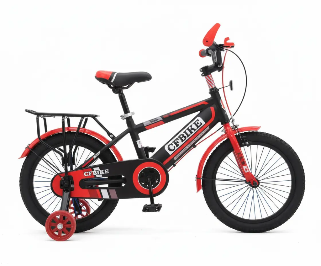 دراجة هوائية 14 بوصة رياضية باللون الأسود والأحمر | Dar Toys