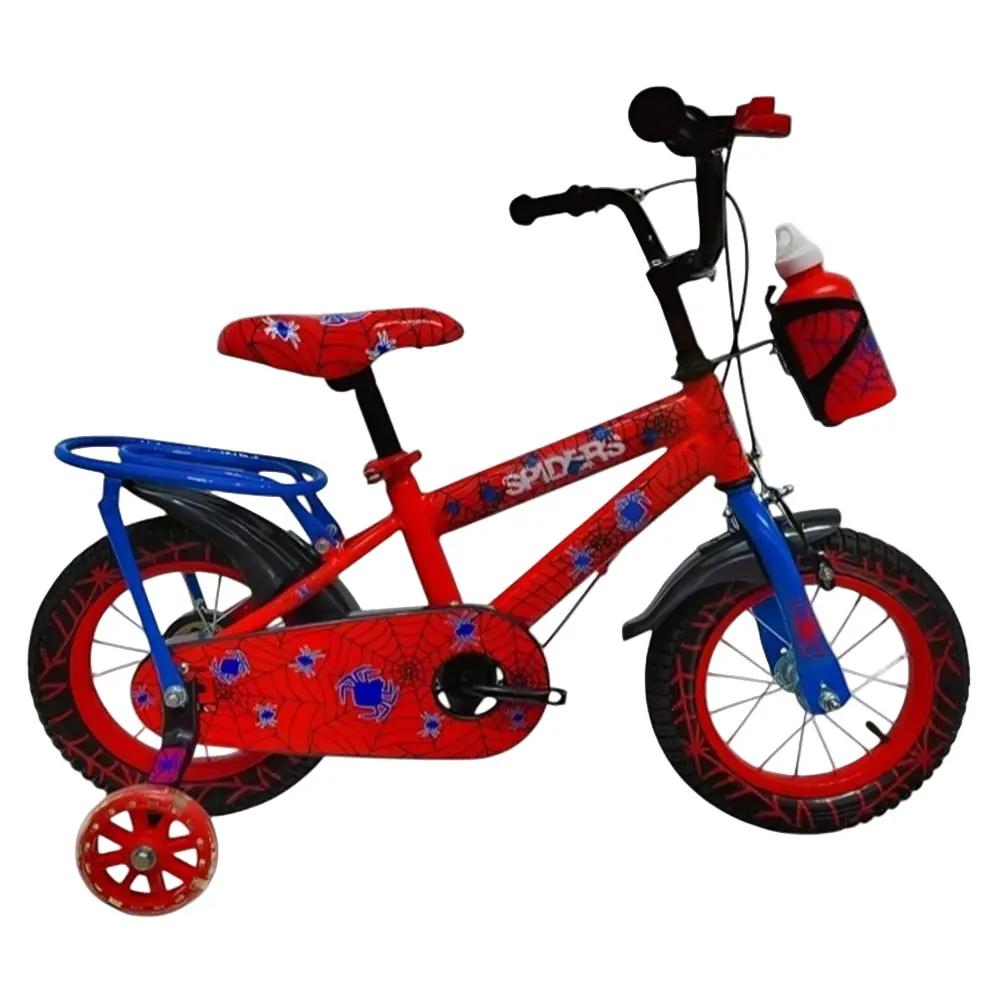 دراجة هوائية 14 بوصة أحمر مع تصميم شخصية العنكبوت | Dar Toys