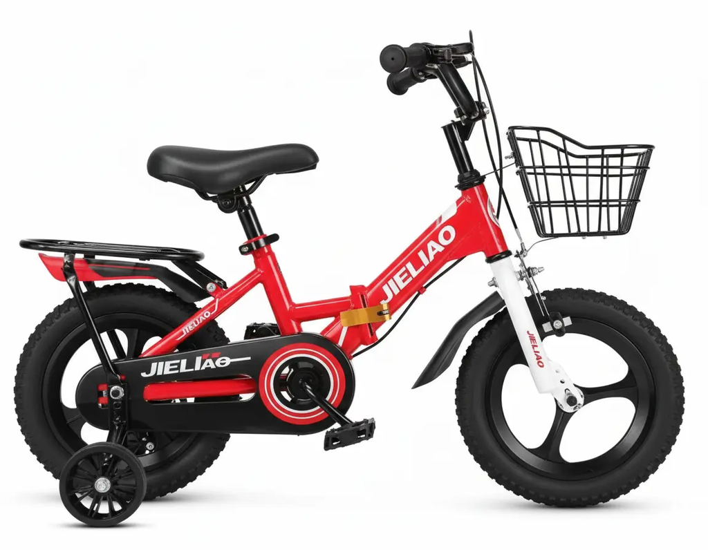 دراجة هوائية 14 بوصة و16 بوصة بتصميم عصري | متوفر باللون ( الأحمر ، الأزرق ، الوردي ) أحمر