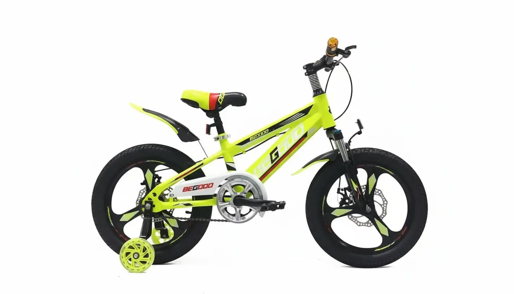 دراجة هوائية 16 بوصة بألوان أخضر، أحمر، وأزرق | Dar Toys