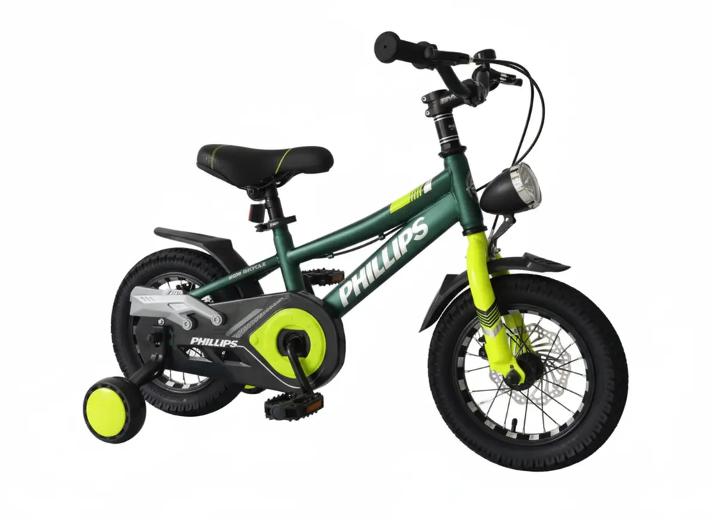 دراجة هوائية 16 بوصة بتصميم رياضي | متوفر باللون ( الأحمر ، الأزرق ، بني ، الأخضر ) أخضر