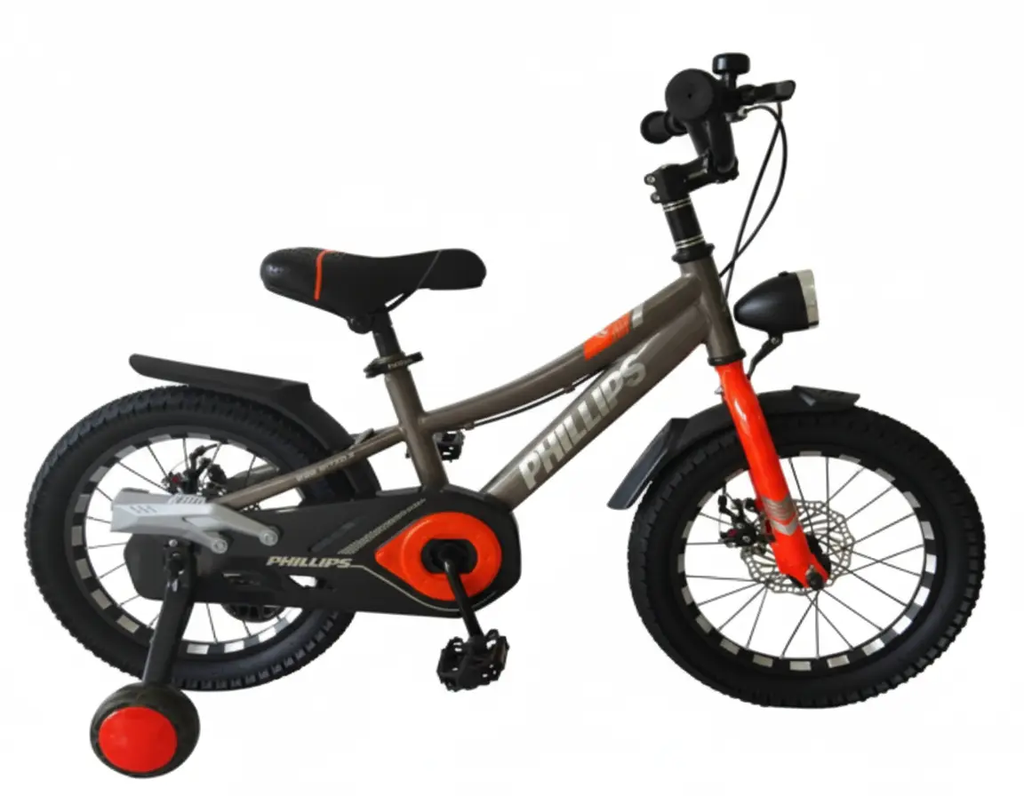 دراجة هوائية 16 بوصة بتصميم رياضي | متوفر باللون ( الأحمر ، الأزرق ، بني ، الأخضر ) بني