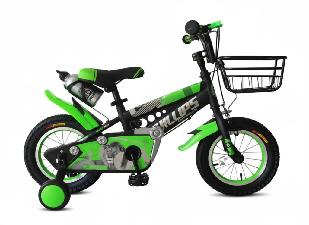 دراجة هوائية 16/20 بوصة أخضر وأحمر وأزرق بتصميم رياضي | Dar Toys