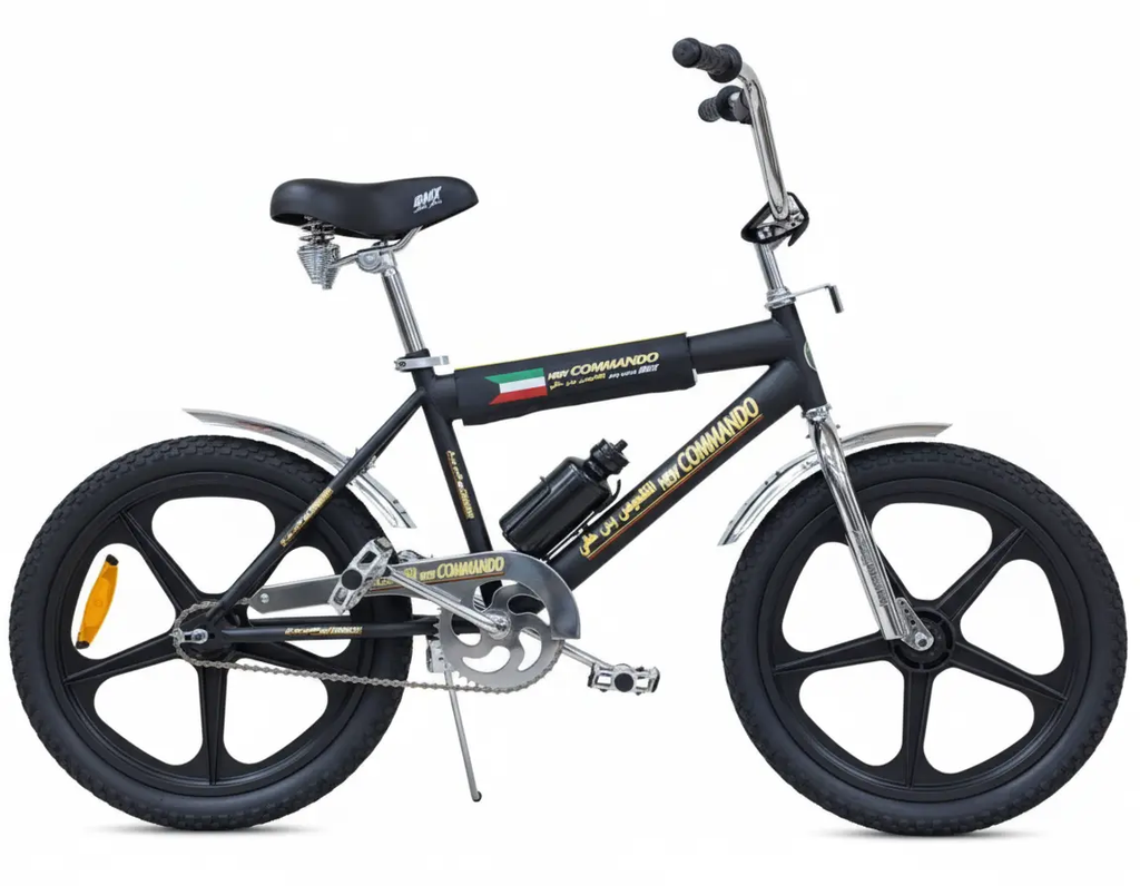 دراجة هوائية 16 بوصة و20 بوصة بتصميم رياضي | متوفر باللون ( الأحمر ، الأسود ، الأزرق ) أسود