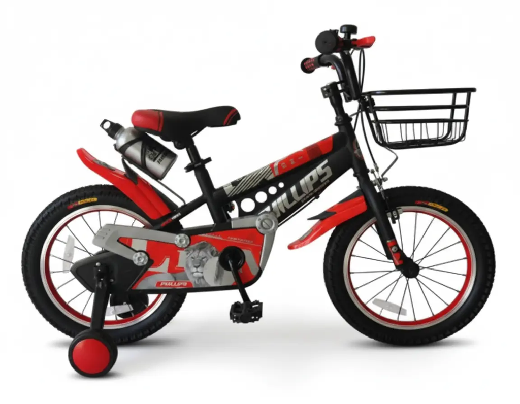 دراجة هوائية 16 بوصة و20 بوصة بتصميم رياضي | متوفر باللون ( الأخضر ، الأحمر ، الأزرق ) أحمر