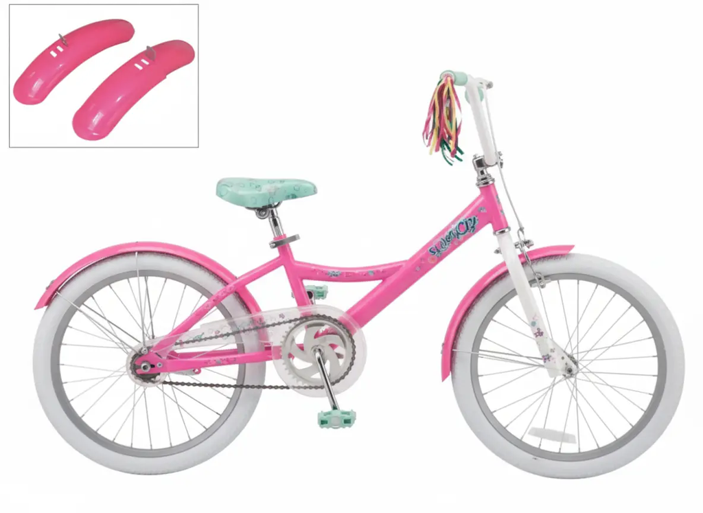 دراجة هوائية 20 بوصة وردي مع مقعد مريح للأطفال | Dar Toys