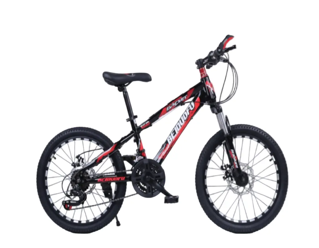 دراجة هوائية 22 بوصة باللون الأحمر والأسود | Dar Toys