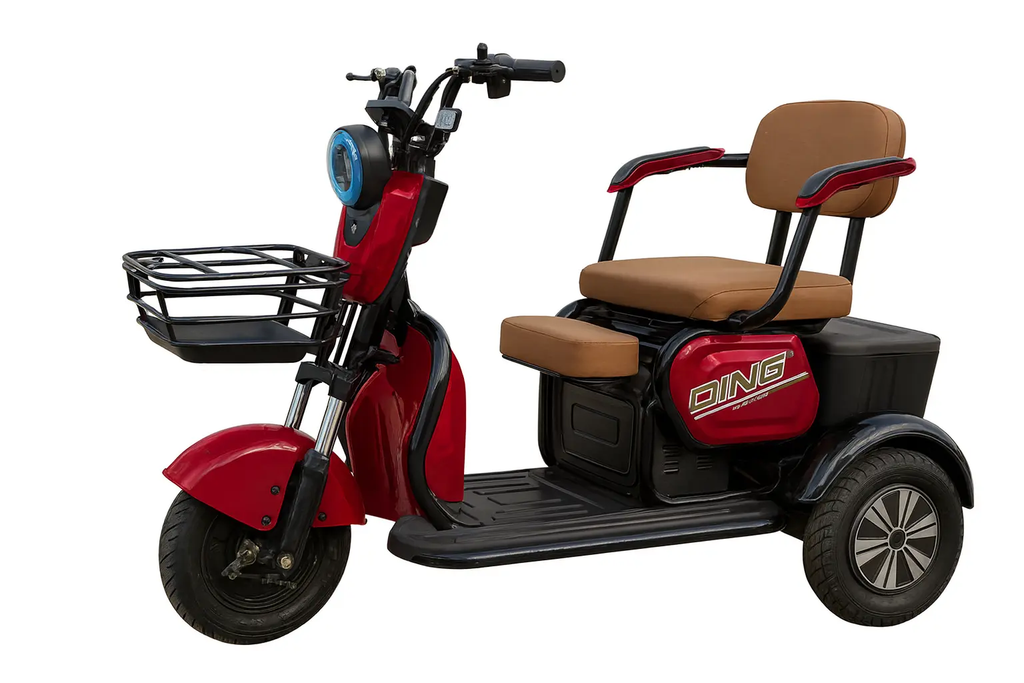 سيكل كهربائي 650 واط بطارية 60 فولت مع شاشة وكاميرا مع سلة أمامية و خلفية