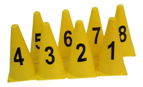 طقم 8 أقماع تدريب كرة القدم 22 سم | تحسين مهارات اللعب | Dartoys