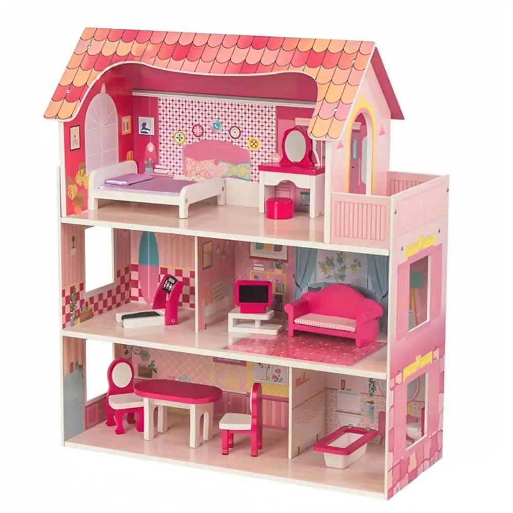 بيت عرائس خشبي فاخر مع أثاث كامل | تسوقي الآن من Dartoys