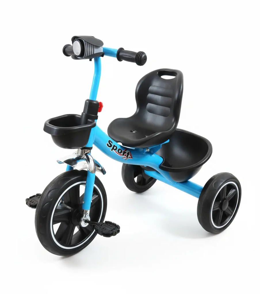 دراجة ثلاثية العجلات للأطفال بتصميم رياضي وألوان متعددة | Dar Toys