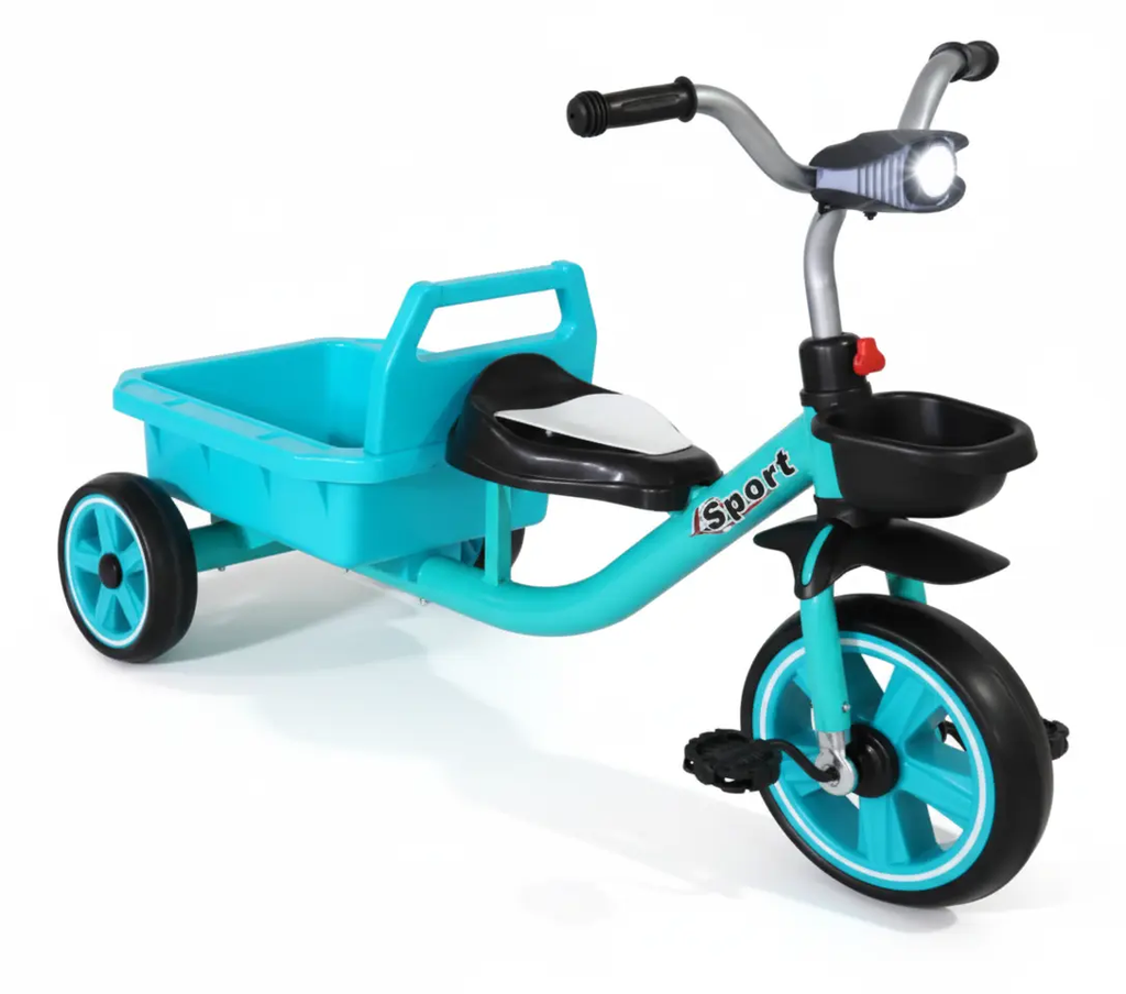 دراجة ثلاثية العجلات للأطفال باللون الأحمر والأزرق | Dar Toys