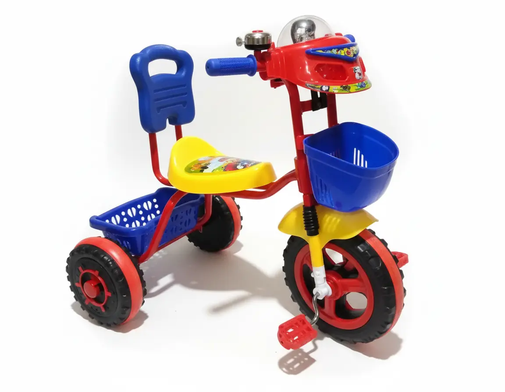 دراجة ثلاثية العجلات للأطفال بتصميم عصري | متوفر باللون متعددة أصفر