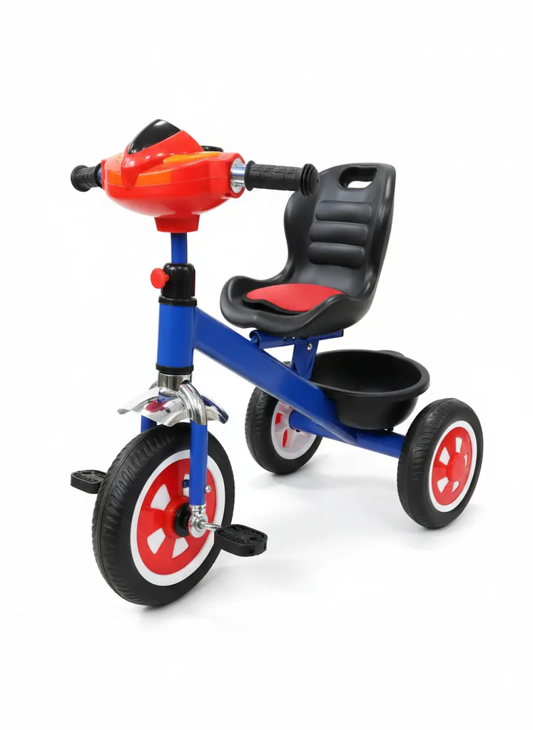دراجة ثلاثية العجلات للأطفال باللون الأحمر والأزرق والوردي | Dar Toys