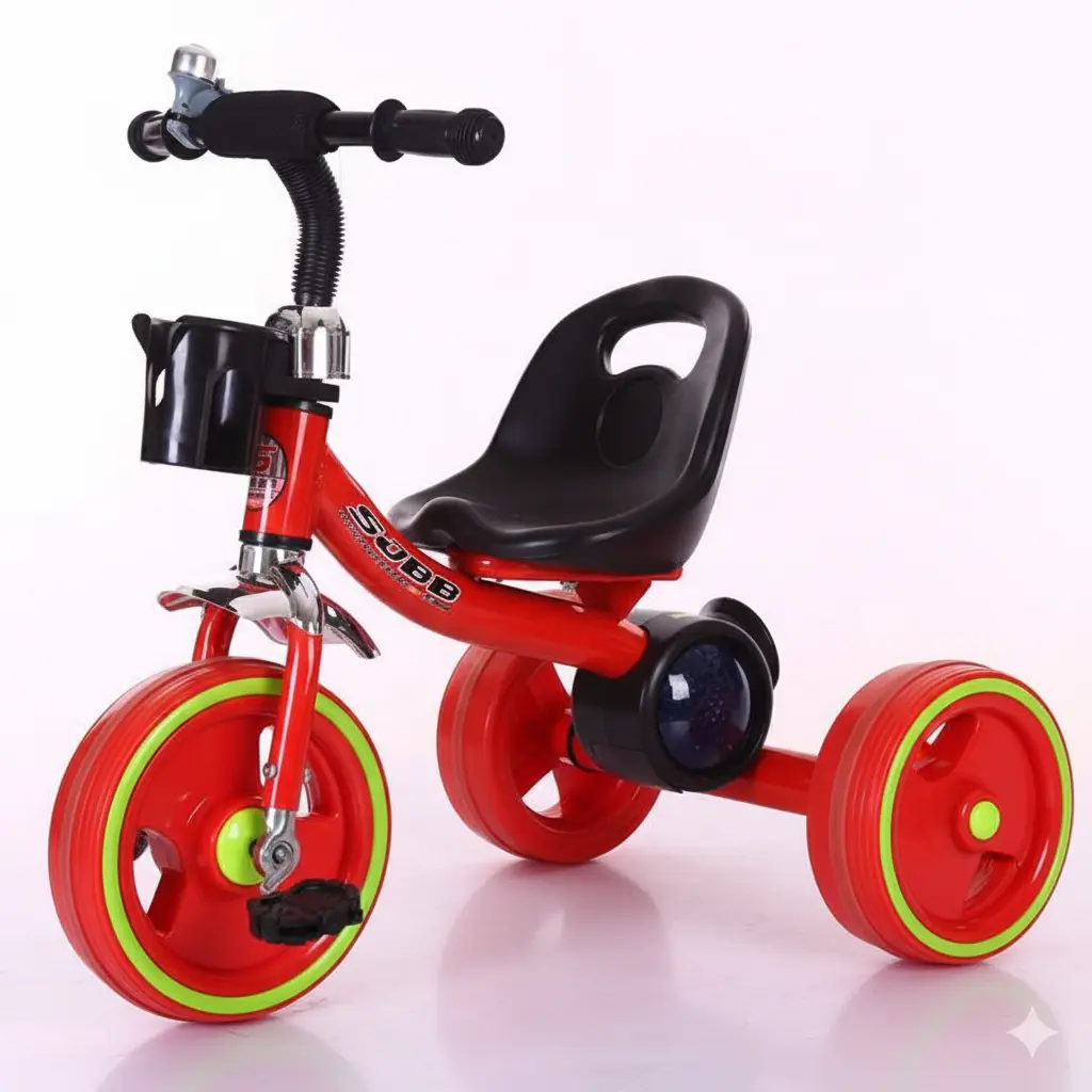 دراجة ثلاثية للأطفال بتصميم عصري وألوان زاهية | Dar Toys