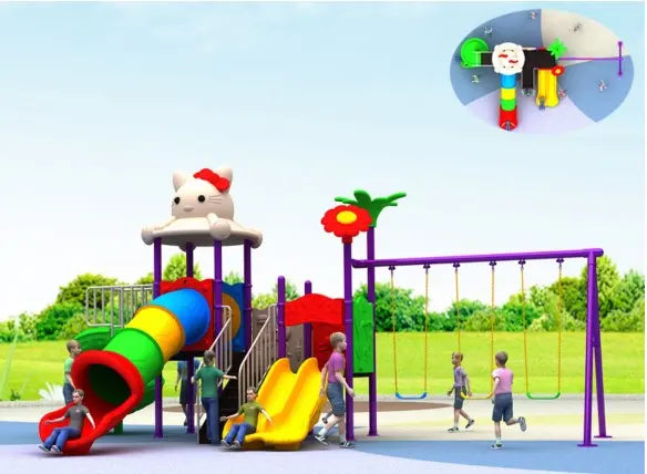 ملعب أطفال داخلي مع أرجوحة وزحلاقية | تسوق الآن من Dartoys